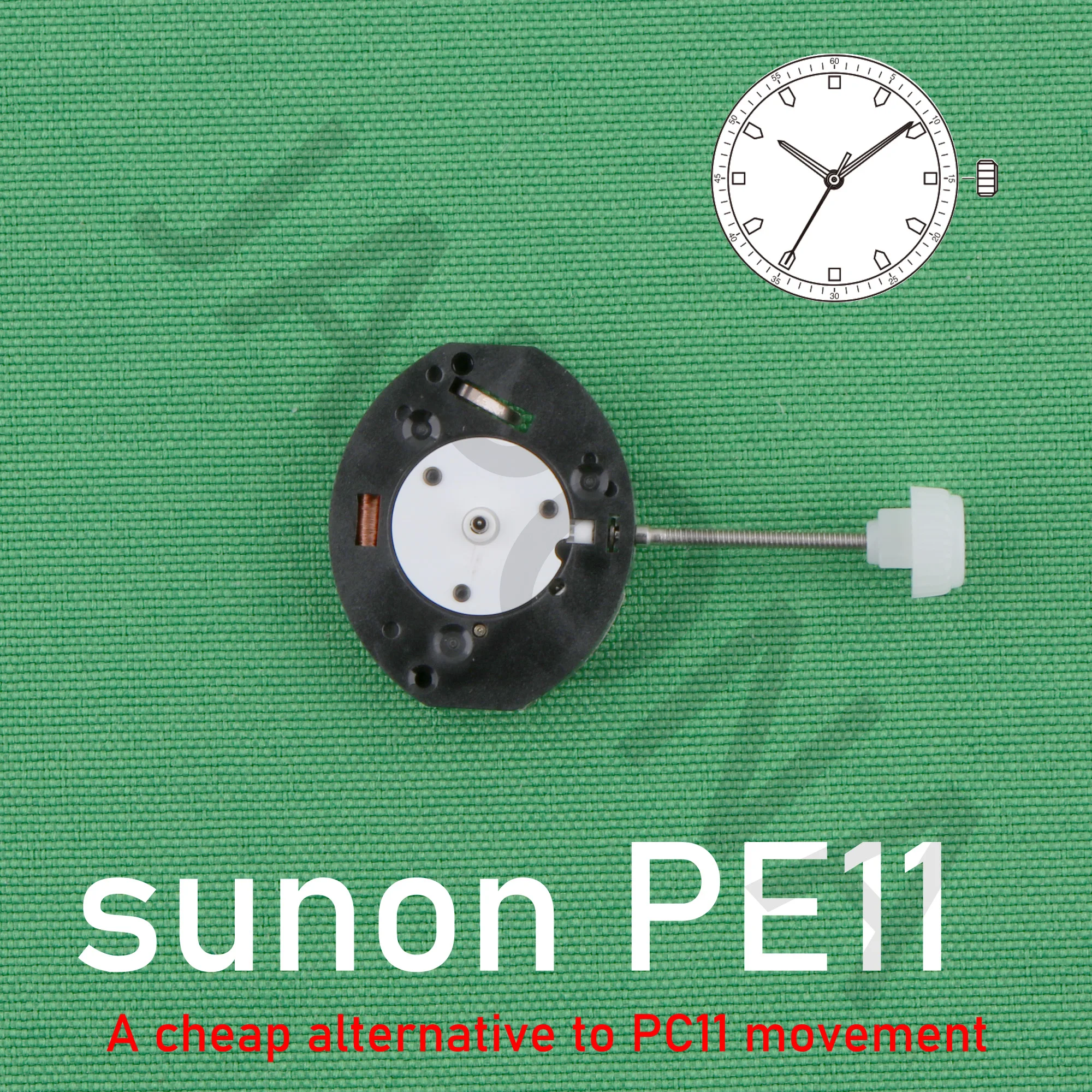 PE11 movement china sunon  pe11 movement  3hands movement A cheap alternative to PC11 movement