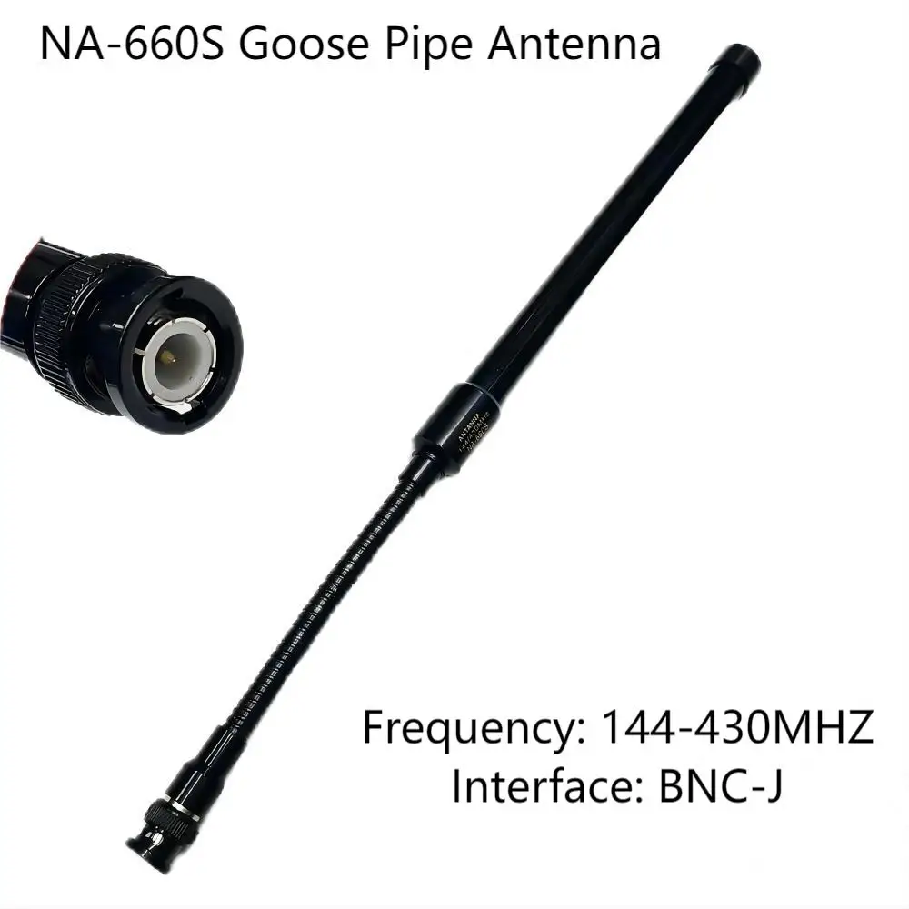 Nagoya NA-660S Handheld Walkie Talkie Antenna Bent Tactical Goose Pipe BNC