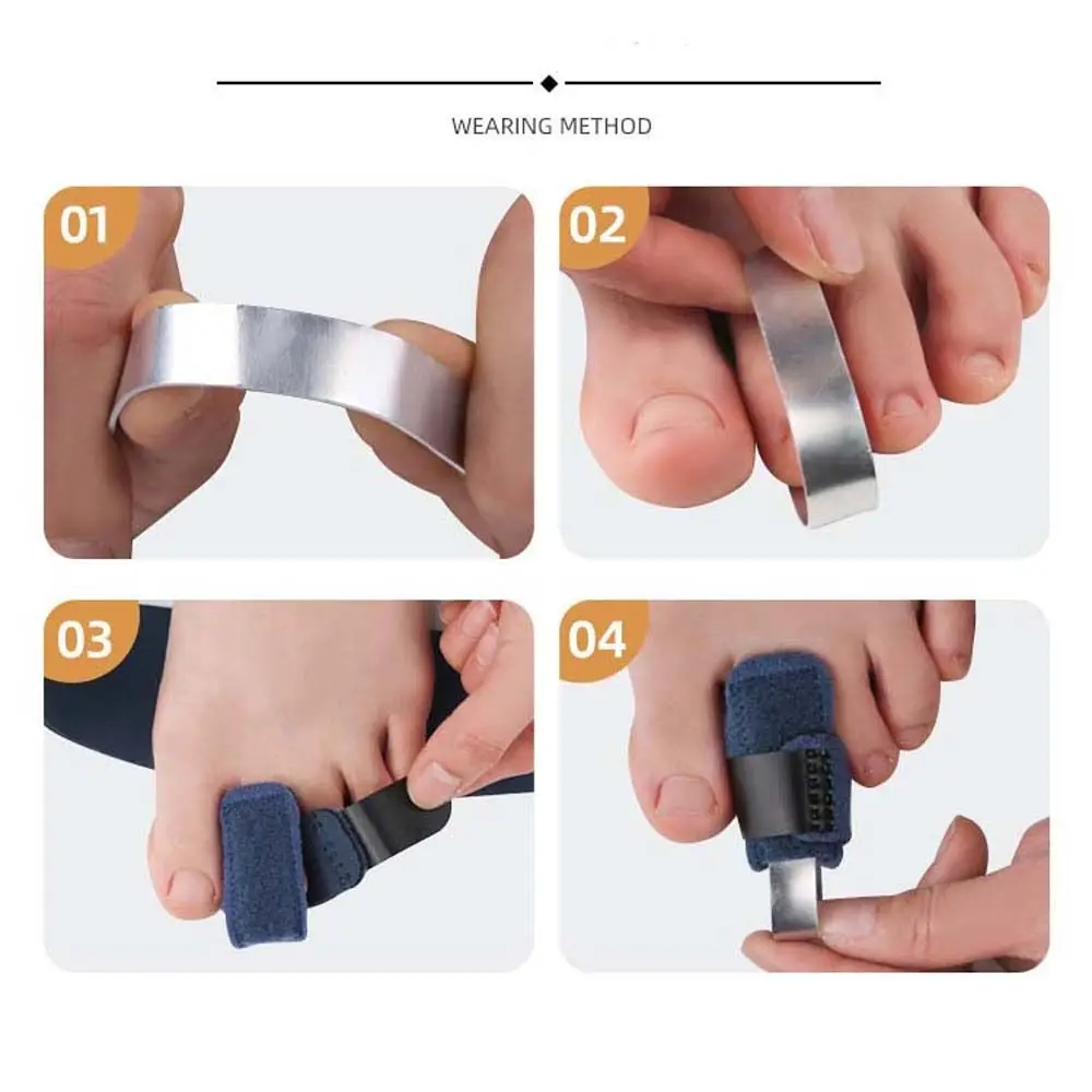 Toe Care Tools Toe Joint Support Thumb Injury Toe Splint Foot Correction Brace Toe Fix Strap Protector Joint Stabilizer