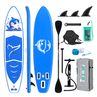 FunWater Sup Board Inflatable Surfboard Stand Up Paddling Board Complete Inflatable Sup Paddle Board Accessories 335x83x15CM
