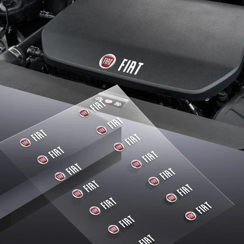 Auto-Emblem-Logo, dekorative Aufkleber, Abzeichen, Aufkleber, Innenraum-Styling für Fiat JUNTO abarth 500 stilo ducato palio bravo doblo Egea