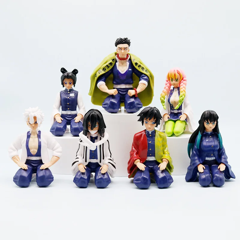

Anime Demon Slayer Kneeling Action Figures Kimetsu No Yaiba Shinobu Nezuko PVC Dolls Model Collection Ornaments Japan Derivative