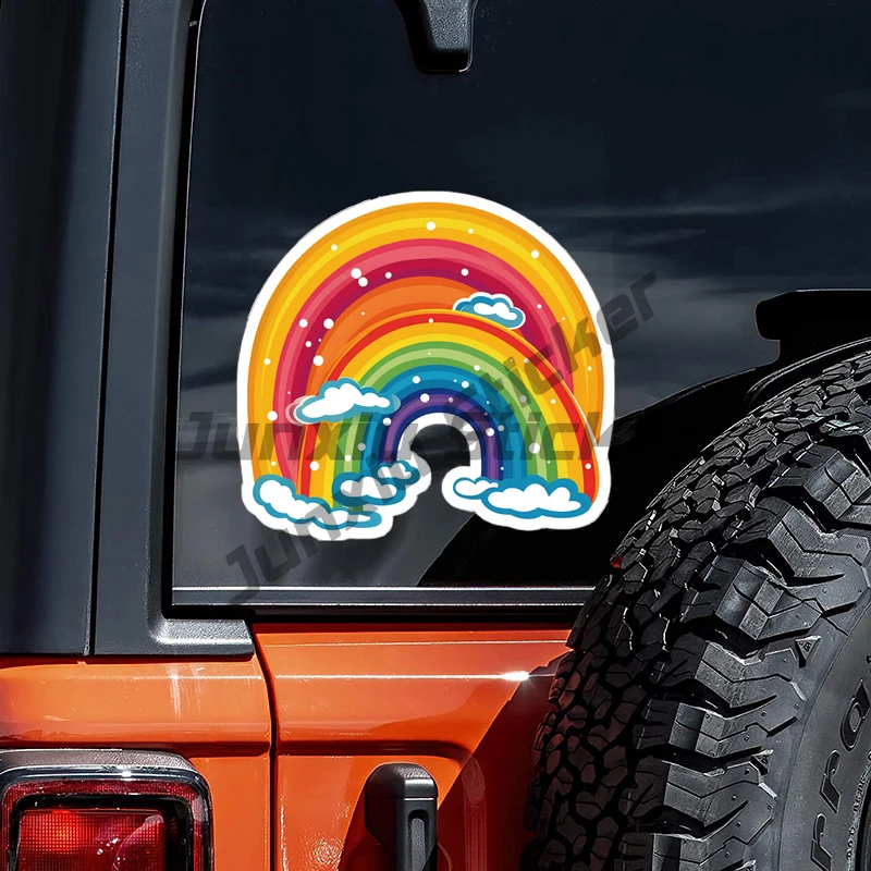 

Double Rainbow Sticker for Cars, Laptops, Walls Windows, Bumper Sticker External Accessories