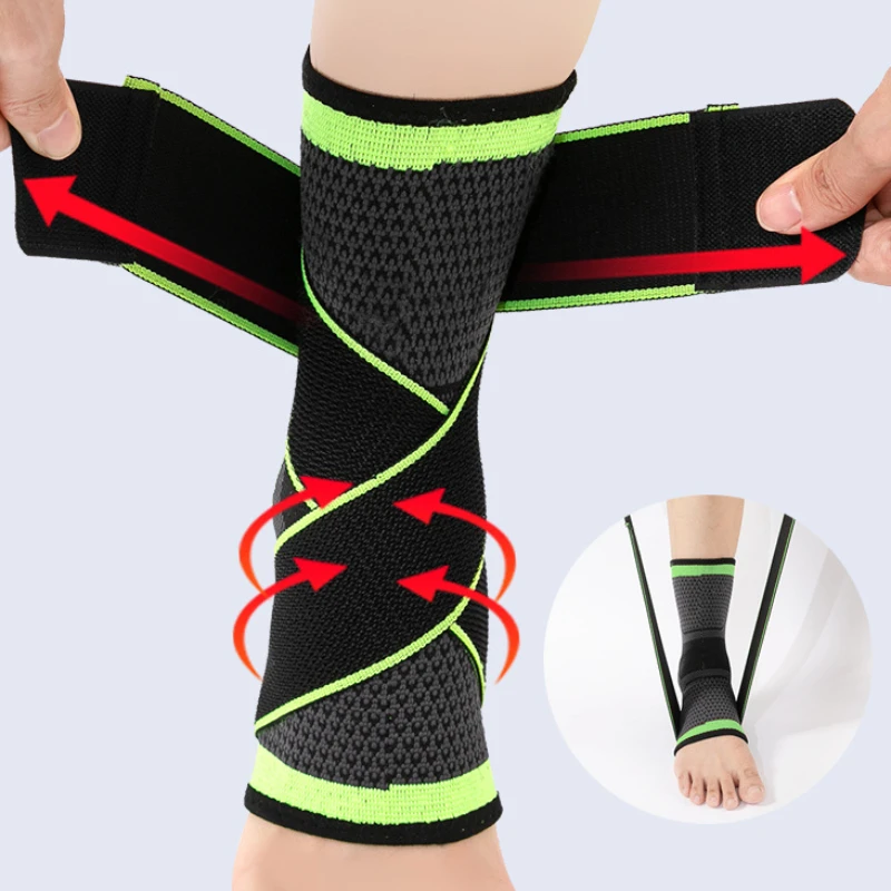 1 PCS Protective Football Ankle Support Adjustable Basketball Ankle Brace Compression Nylon Strap Belt Ankle Gym Protector