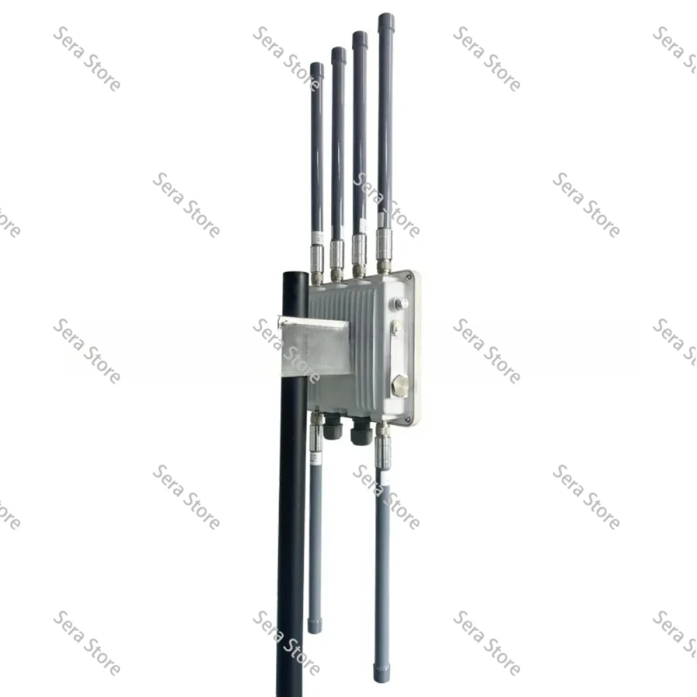 Industrial Grade 20km Long Range 2.4G 5.2G 5.8G Tri-band 5400Mbps Wifi 6 Router Wireless ap Wifi Outdoor Access Point