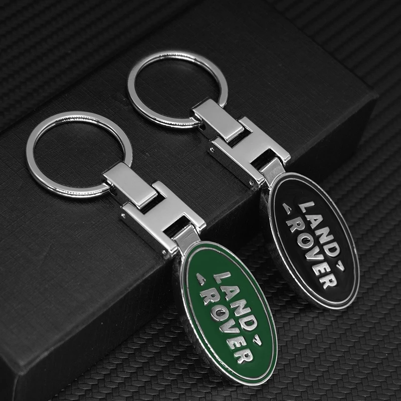 3D Metal Car Decoration Key Rings Business Keychain For Land Rover Discovery 3 4 Vogue Velar Freelander 1 2 SVR Evoque Accessory
