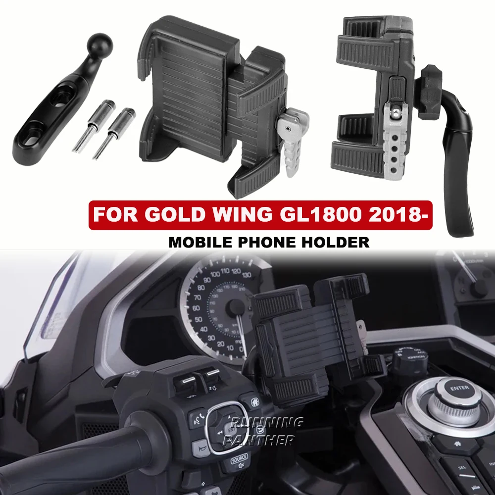 

For HONDA Gold Wing GL 1800 GL1800 GoldWing 2018- 2023 2024 2025 Motorcycle GPS Mount Phone Holder Navigation Support Bracket