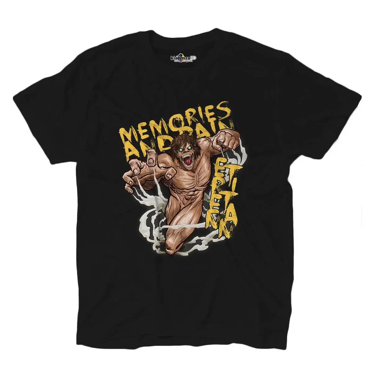 Newest Letter Print T-Shirt Maglietta Uomo Attack On Memories Titans And Pain Giganti 2 Kiarenzafd T-Shirt Casual Man Tees