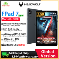 Headwolf FPad7 8.4inch Tablet Android14 MTK Dimensity 7050 CPU 2560x1600 IPS/16GB+256GB/6500mAh/ 4G LTE Tablets