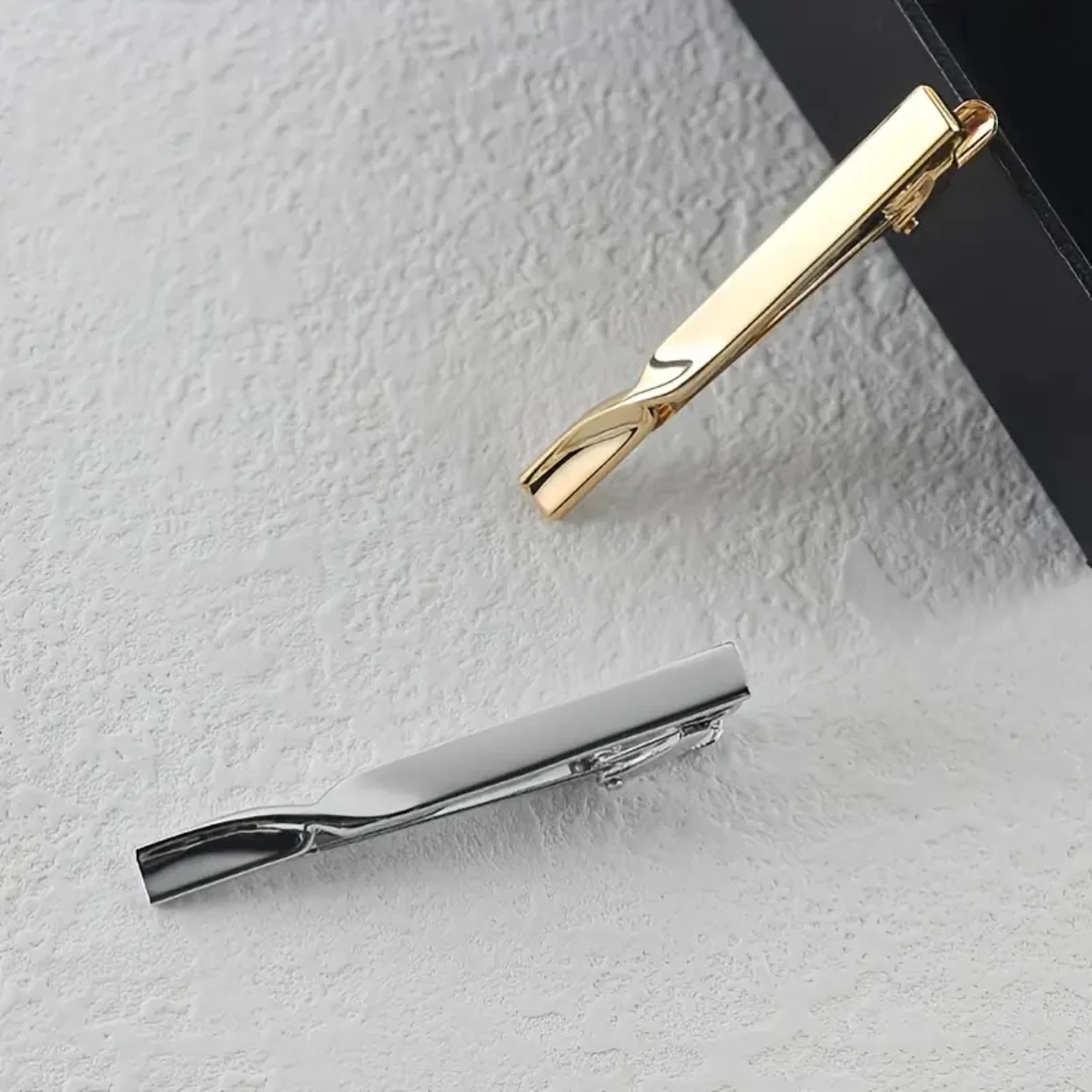 Stylish Mens Tie Clip Metal Clasp Bar Pin - Perfect Suit Accessory and Wedding Gift