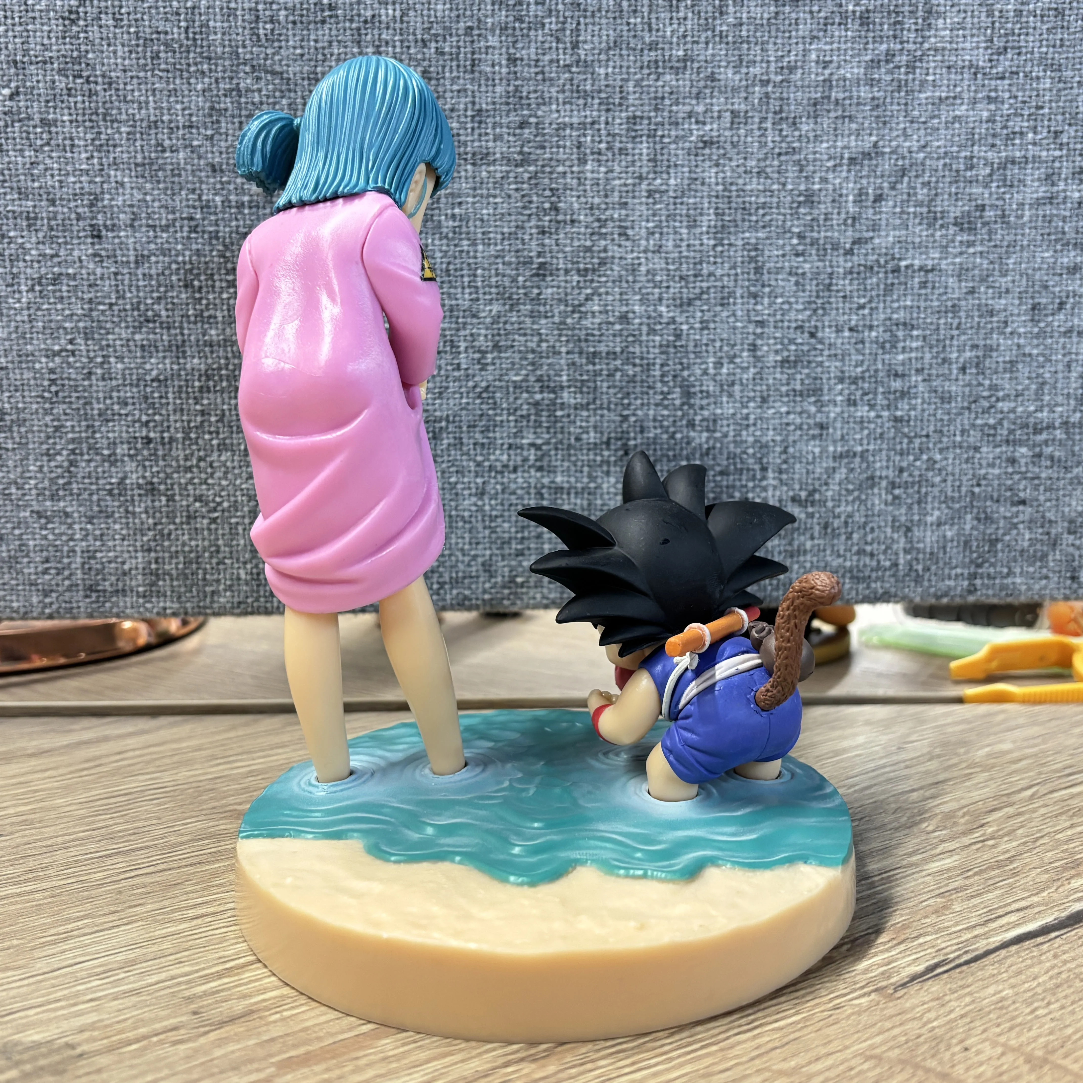 Dragon Ball Z อะนิเมะ Gk Son Goku และ Bulma ตัวเลขมังกรประวัติศาสตร์ Revible Moment Figurine Pvc รูปปั้นโต๊ะตกแต่งของเล่นของขวัญ