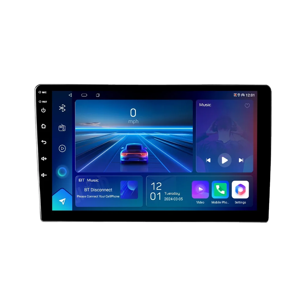 Split Screen Display BT WiFi Car Dashboard Universal 9 10 Inch Android Player For Automotive Electronics