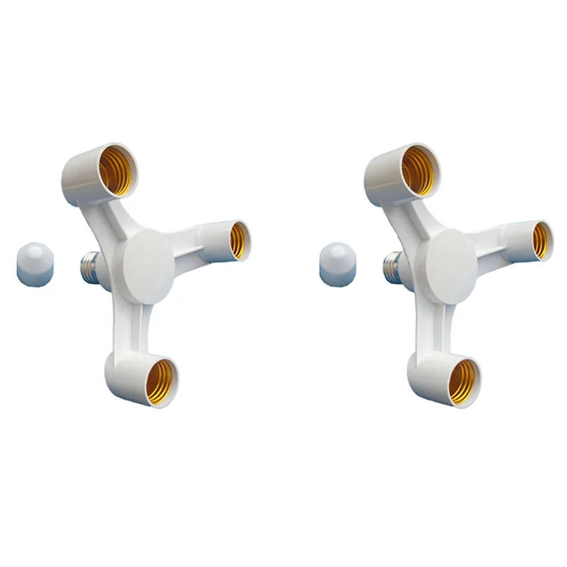 【Heißer Verkauf!】2X 3In1 E27 Auf E27 Erweiterte LED Lampe Lampen Sockel Splitter Adapter Halter Hohe Qualität Für Foto Studio Foto