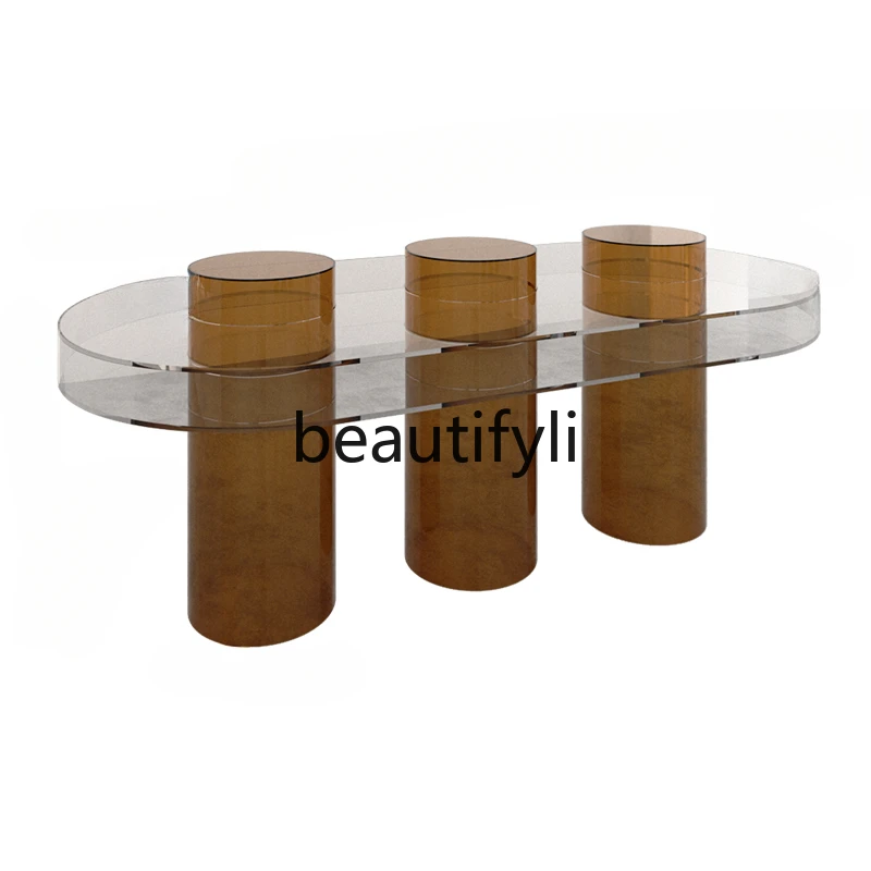 Nakajima Flowing Water Platform Acrylic Shoes and Bags Display Table Women's Clothing Store Middle Display Table