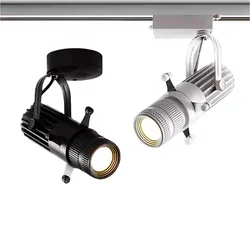 Adjustable aperture led track spotlights Square spotlight painting shop 10W15W20W30WCOB open-mounted spotlights Museum