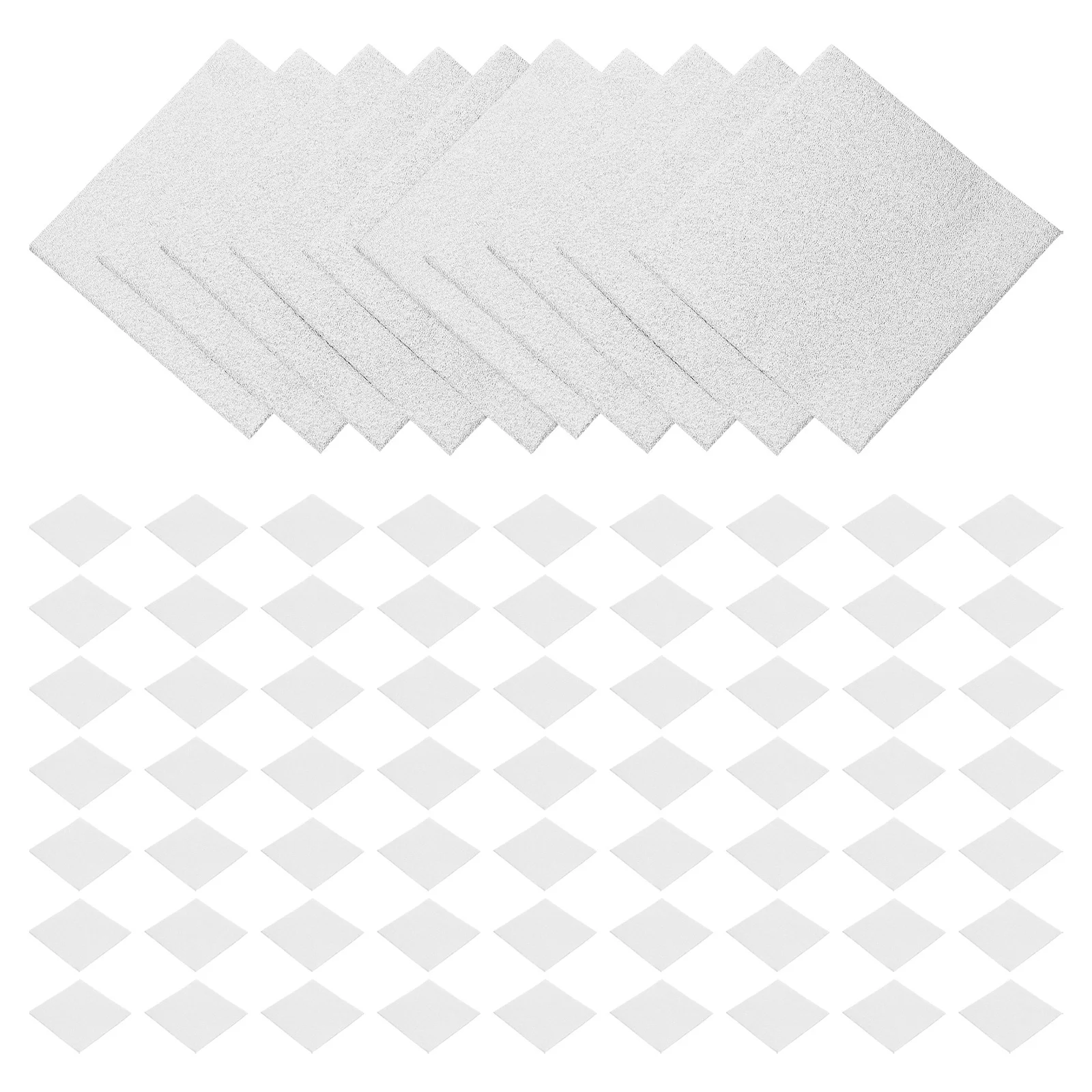 

1000Pcs Candy Wrappers Silver Aluminum Foil Embossed 8x8cm Candy Bar Wrap Sheets Freshness Preserve for Parties