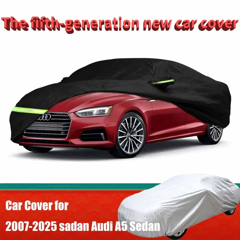 

Waterproof Car Covers Custom for 2007-2025 sadan Audi A5 Sedan Windproof Strap Single Snow Rain Dust Hail Protection