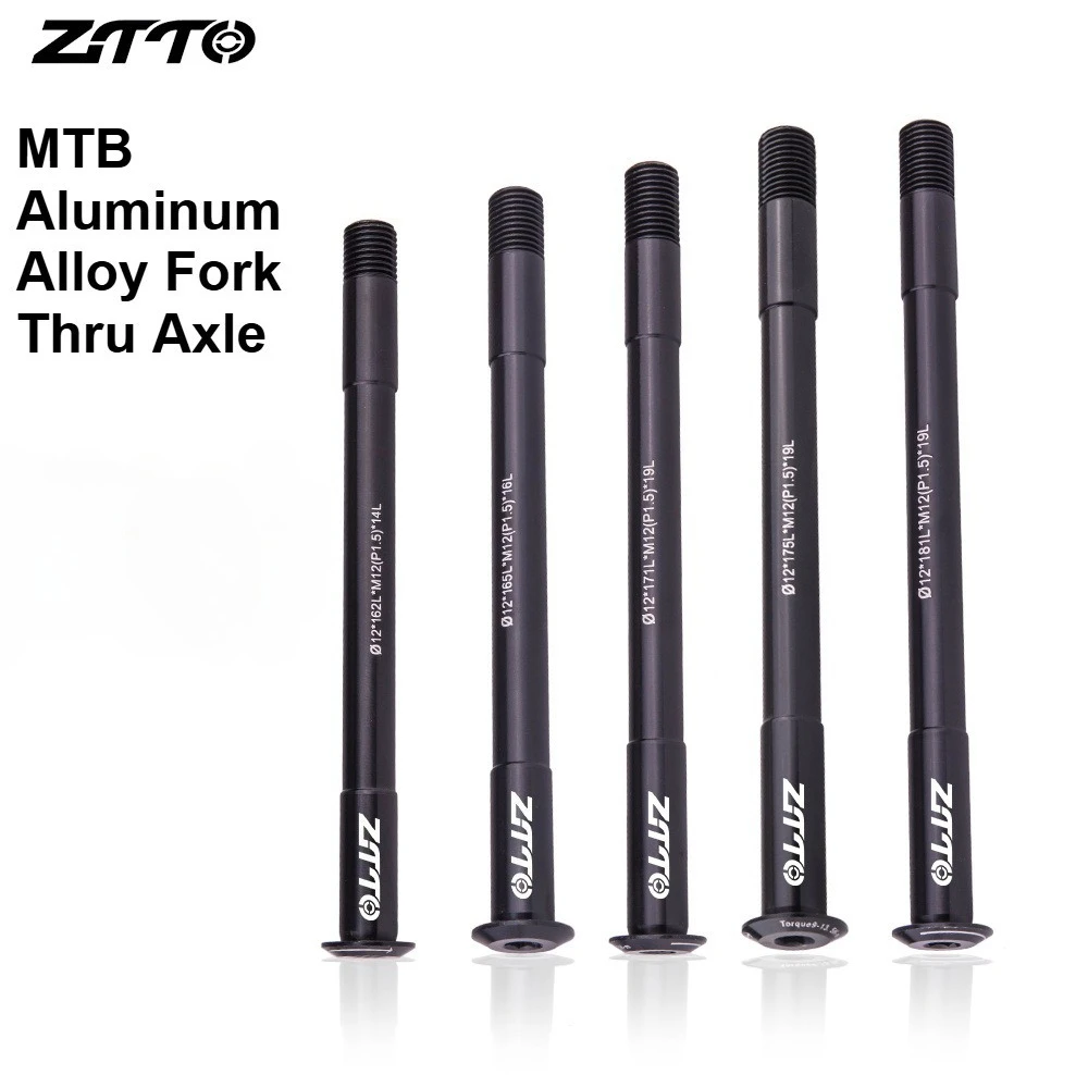

MTB Thru Axle Aluminum Alloy Fork Axle - 15x100 12x100 12x142 12x148mm High Rigidity Bicycle Accessories