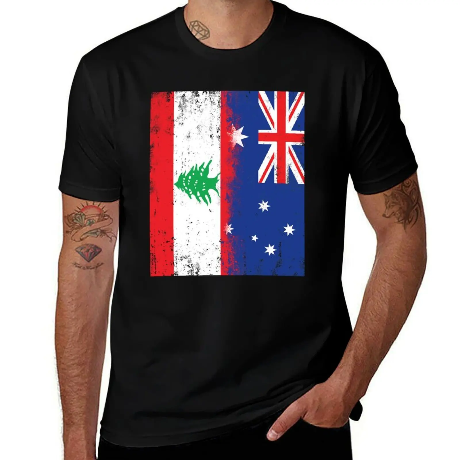 Lebanese and Australian Flags, Lebanon & Australia mix T-Shirt Performance Dry Fit T-Shirt