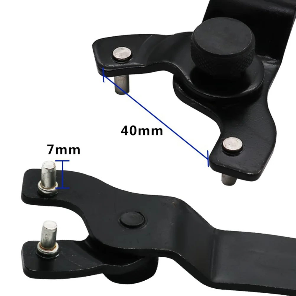 

Angle Mill Wrench Adjustable Cemented Carbide Durable Anti Slip Pin Spanner Handle Tool for Electric Trimmer Cutter