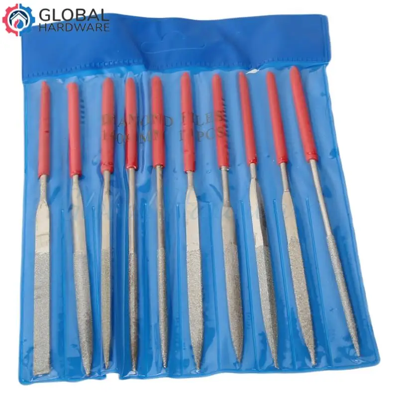 

140x3mm Diamond Mix File For Mini Metal Crafting Trims Tiny Metal Edges, Refines Small Metal Smooths Precision Metal Surfaces