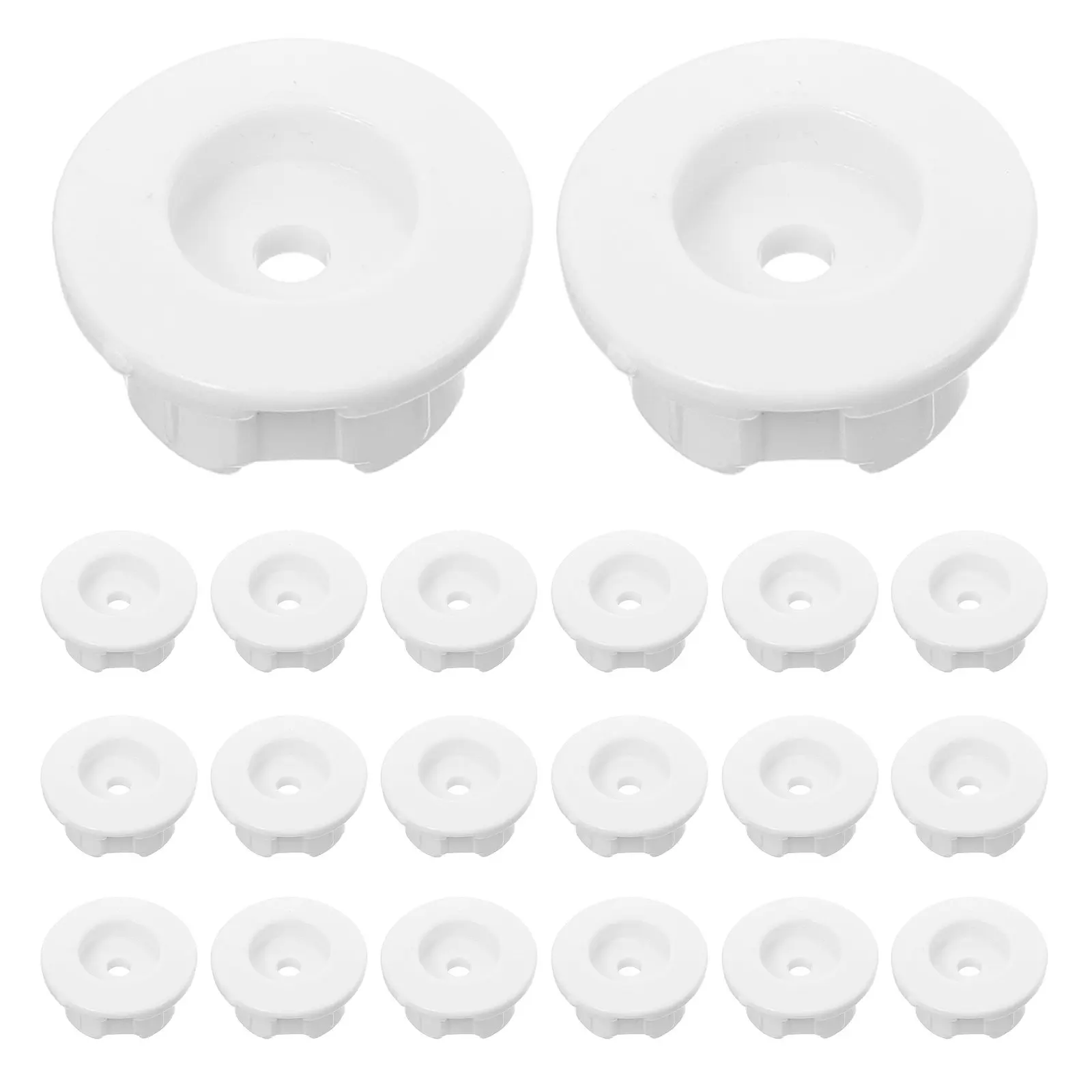 60Pcs Plastic Blind Bottom Rail End Cap Replacement Caps Tape Lock Button Plug Cord Cover Home Window Hardware