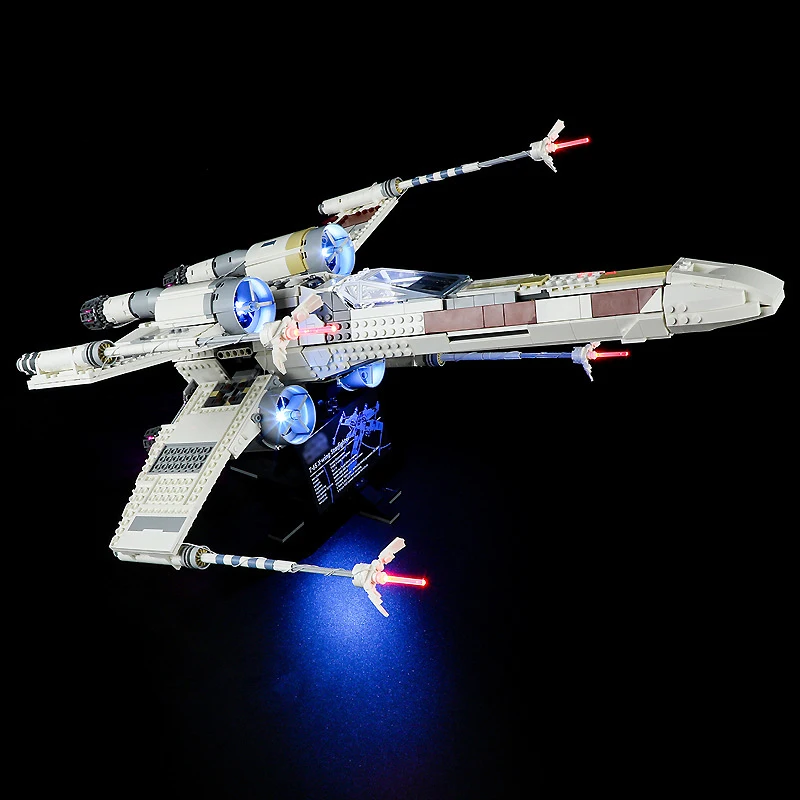 Kit de luz LED para DIY, X-Wing Starfighter, apenas luz LED sem modelo de blocos, 75355