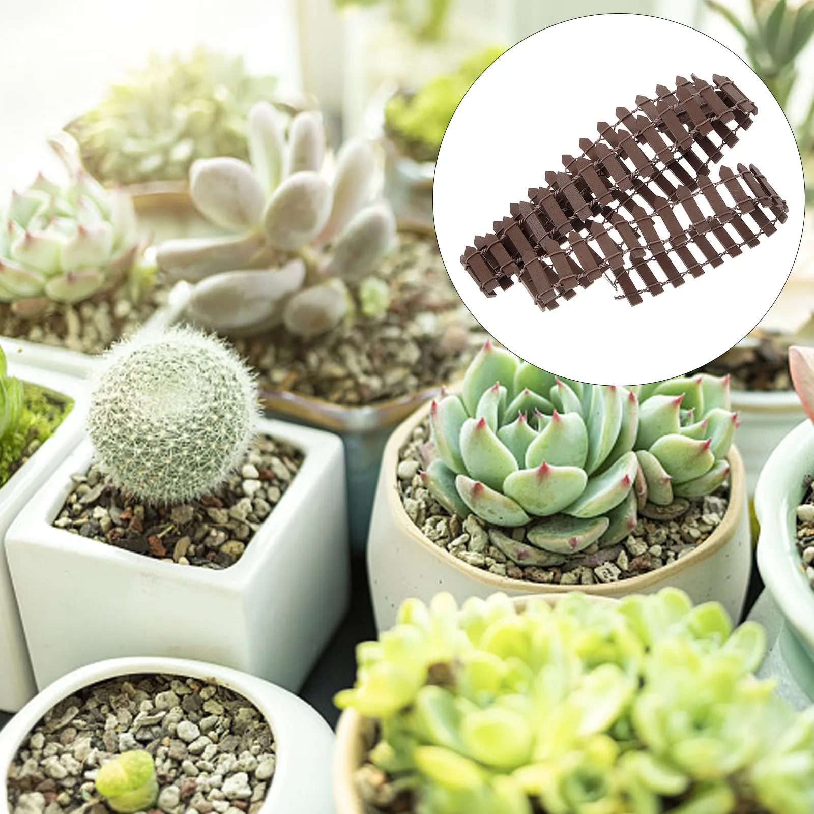 

Wood Fence For Succulent Plants Garden Fence Wood Small Garden Decoration Diy Micro Landscape Accessories