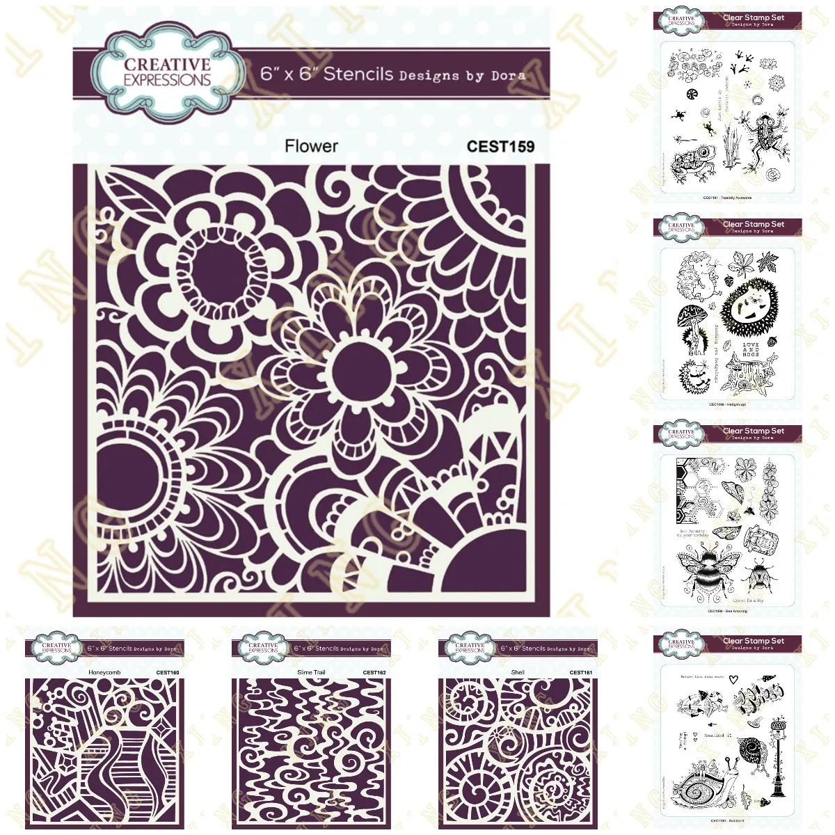 

Honeycomb Toadally Flowers 2024 New Arrival Clear Stamps Stencils for DIY Scrapbooking Album Make Paper Card Embossing