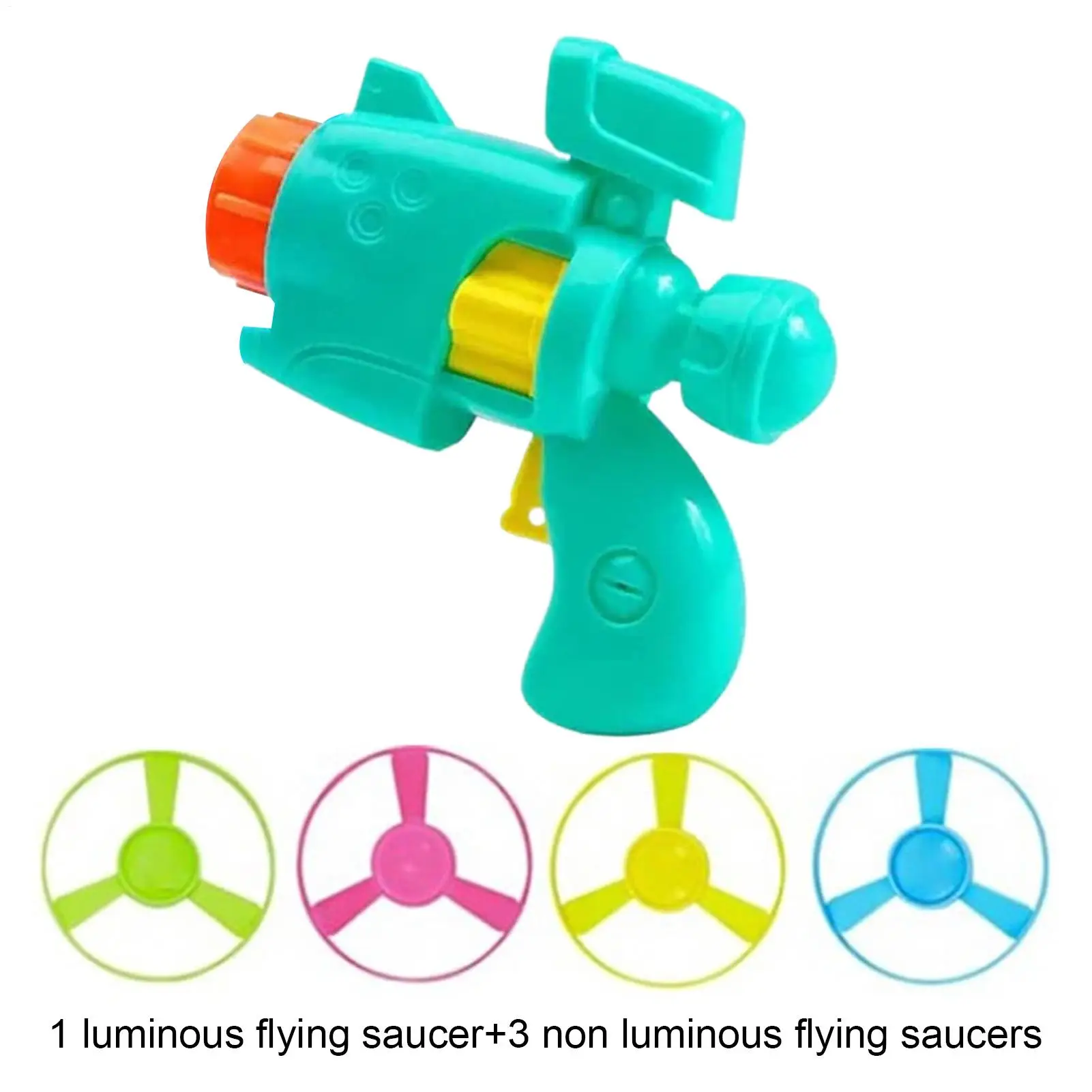 ดิสก์ยิงสําหรับเด็กในร่ม Twist Shoot Interactive ของเล่น 1 Flying Saucer Guns 4 Spinning Disks กีฬากลางแจ้งเกม