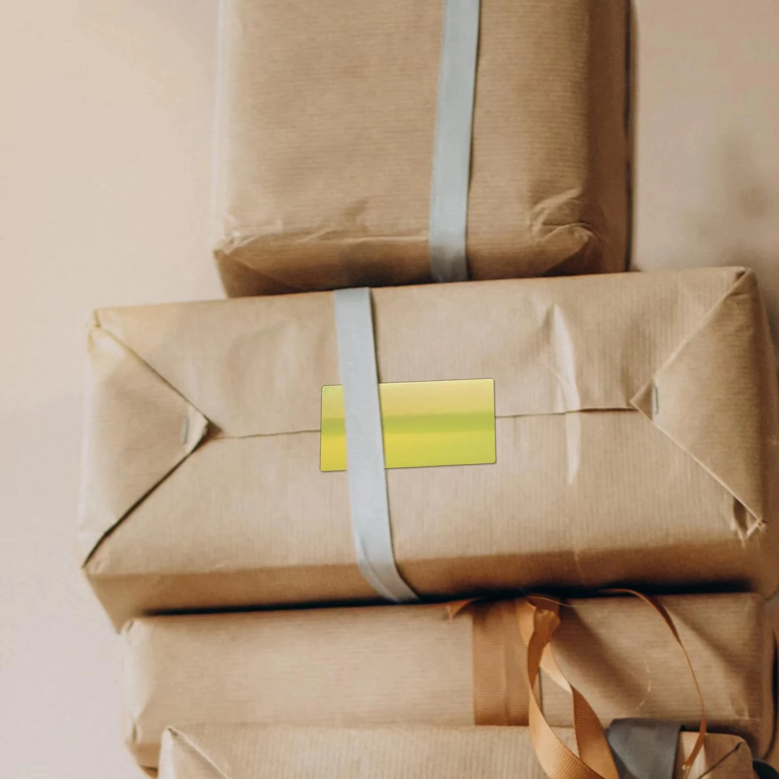 M110/M120 1/3 Roll Gold Metallic Labels - Waterproof Laser Printer Adhesive for Luxury Gifts & Boxes