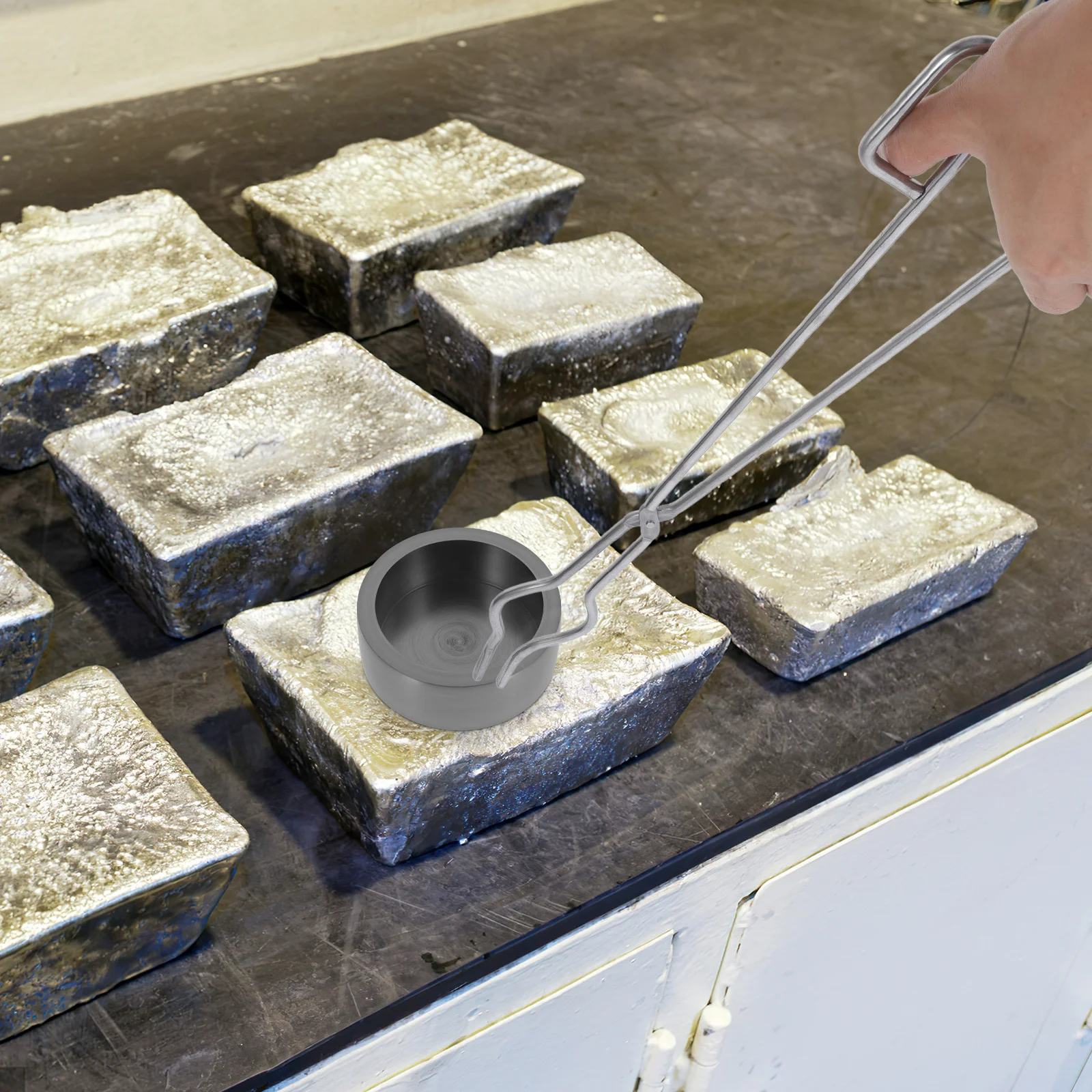 

Stainless Steel Lab Tools Crucible Tongs Secure Hold Beakers Containers Durability Long Term Use Crucible Tongs