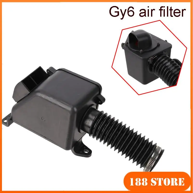 

New ATV Air Filter Box Intake Cleaner Bend Head Filter Compatible With GY6 150cc Engine 4-wheel ATV Go Kart Scooter Moped Quad