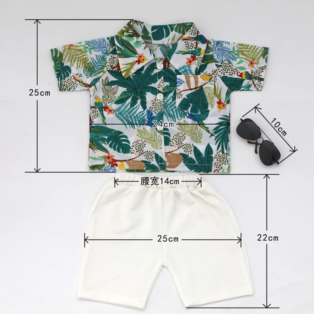 Newborn Photography Outfit Baby Shirt Glasses Shorts Set Beach Shorts Suit Trousers Baby Photoshoot Outfits Fotografie