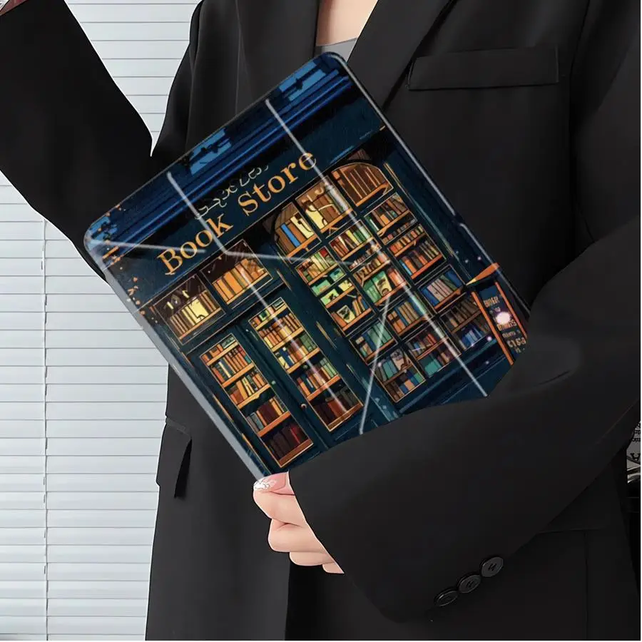 

Wooden Buildings Tablet Case For iPad Air 4 5 M3 M2 1 2 M4 11inch Pro 2025 Pro 11th 10th 9th 8th 7th 12.9inch Mini 6 7 Holder