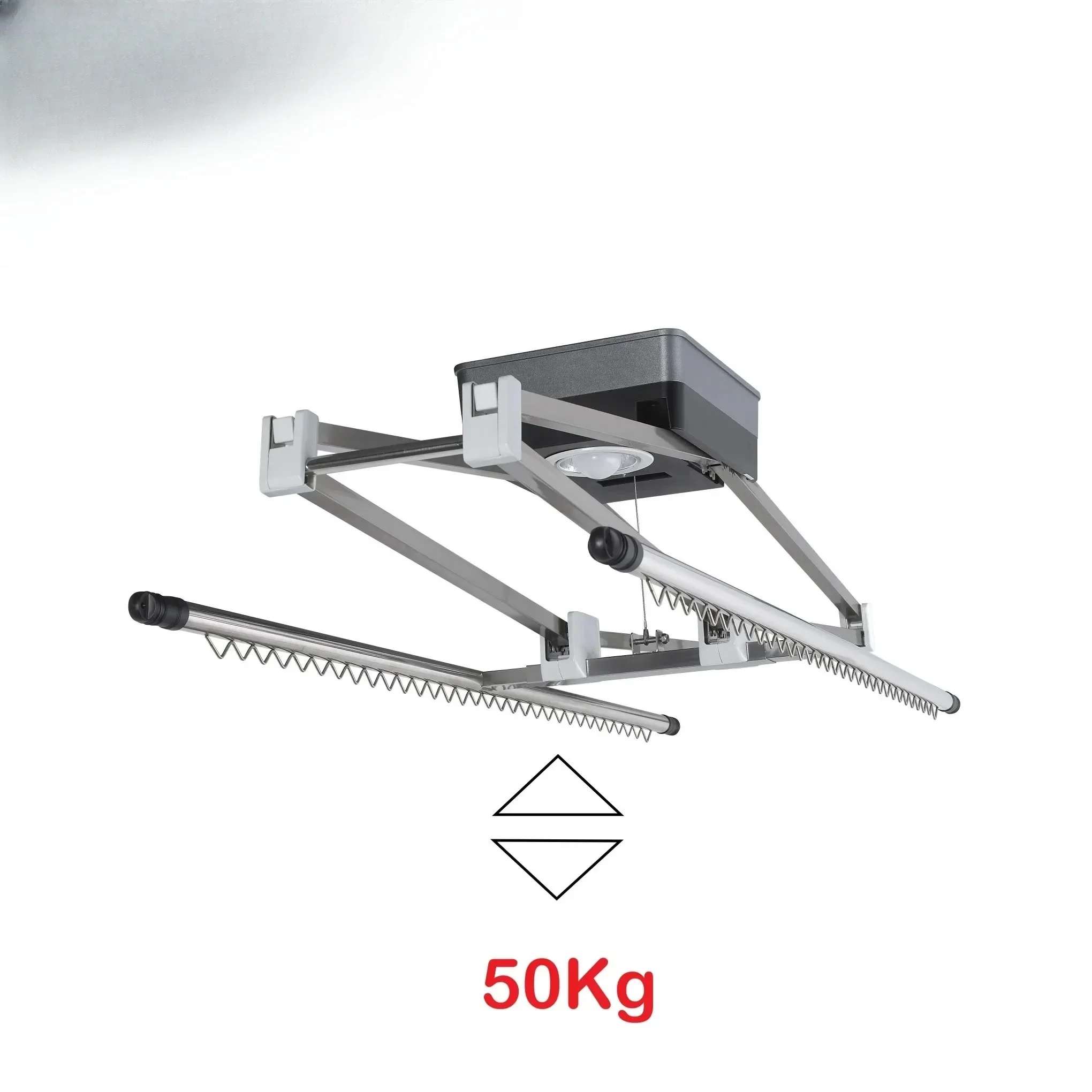 Smart remote control 220V motorized drying hanger 2-pole ceiling clothes lift up and down