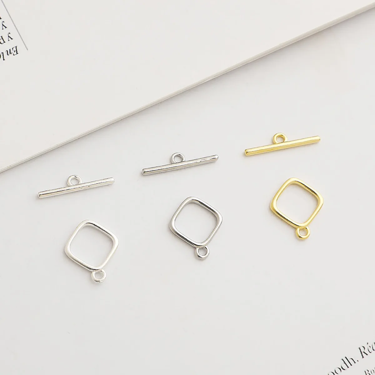 

1 комплект, позолоченные квадратные застежки из стерлингового серебра 925 пробы, застежки для браслета, застежки для ожерелья для изготовления ювелирных изделий