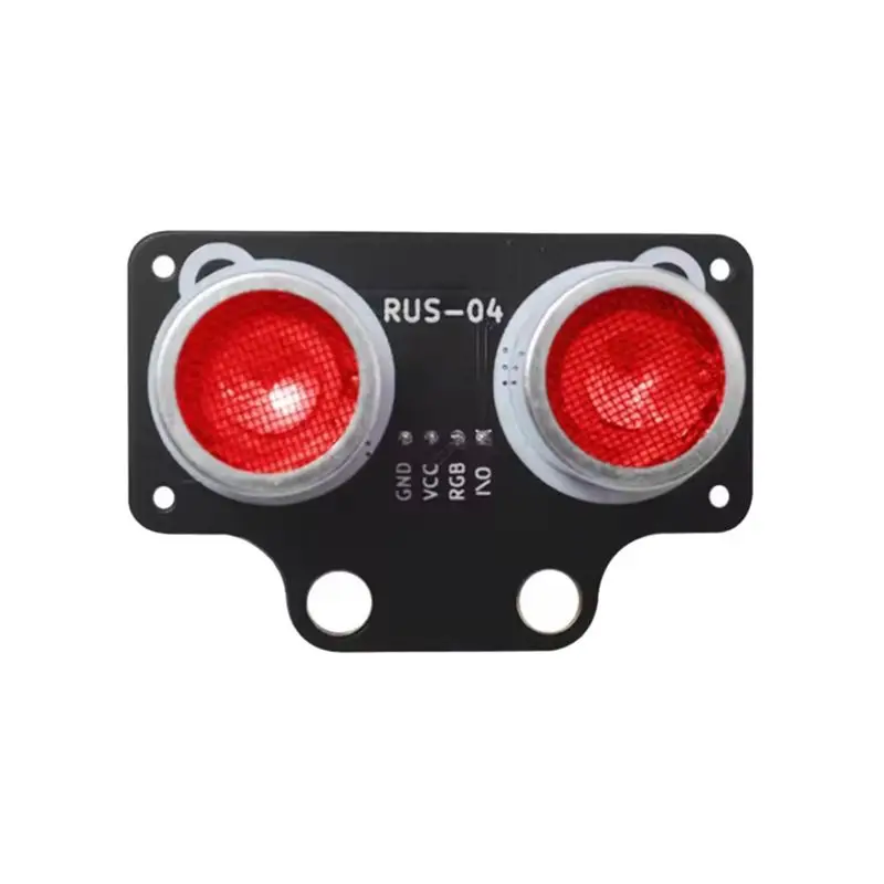 A23F-RUS-04 Ultrasonic Distance Sensor Module For Robotics And Obstacle Avoidance With RGB Light 3-5.5V Power Range RUS-04