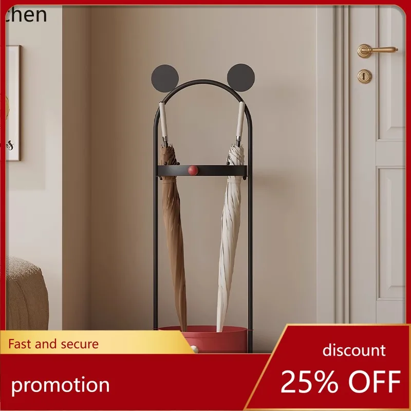 Hxl umbrella storage rack - iron umbrella stand with draining tray - minimalist umbrella holder