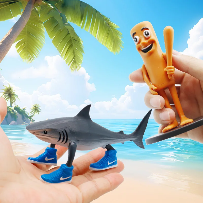 Italiano Shan Hai Jing Creature mitiche Scatole cieche Regalo di Halloween Tung Tung Sahur Tralalelo Tralala Dancing Doll Action Figure