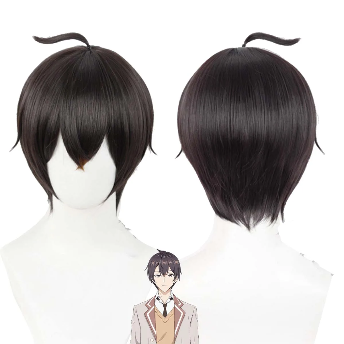 ผู้ชายบางครั้งซ่อนความรู้สึกของเธอในคอสเพลย์รัสเซีย Masachika Kuze วิกผมสั้นทนความร้อน