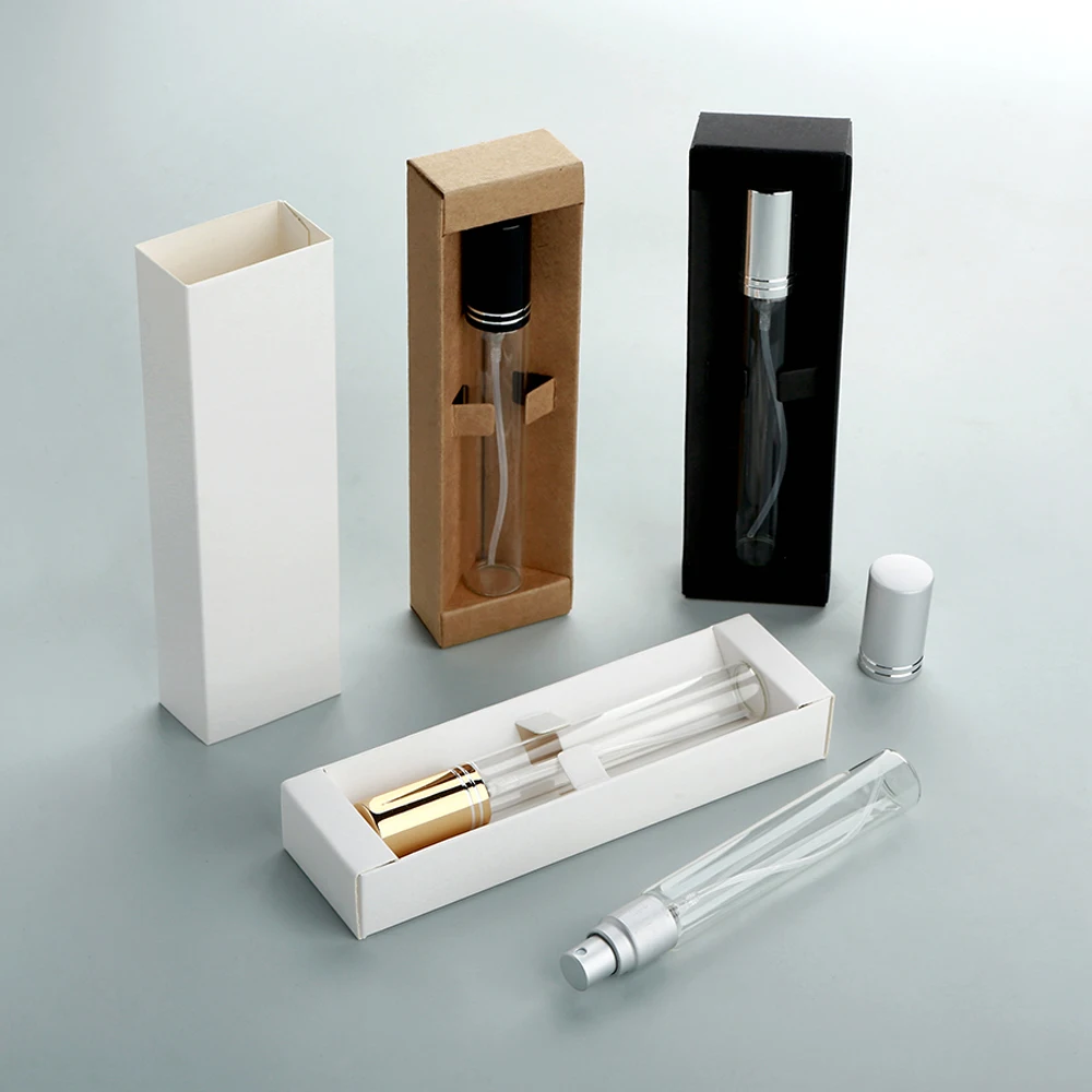 10/20 Stück 15 ml transparente Glas-Parfüm-Sprühflaschen, exquisite tragbare Flüssigkeits-Nachfüllflaschen (waschbar und wiederverwendbar) mit Boxen