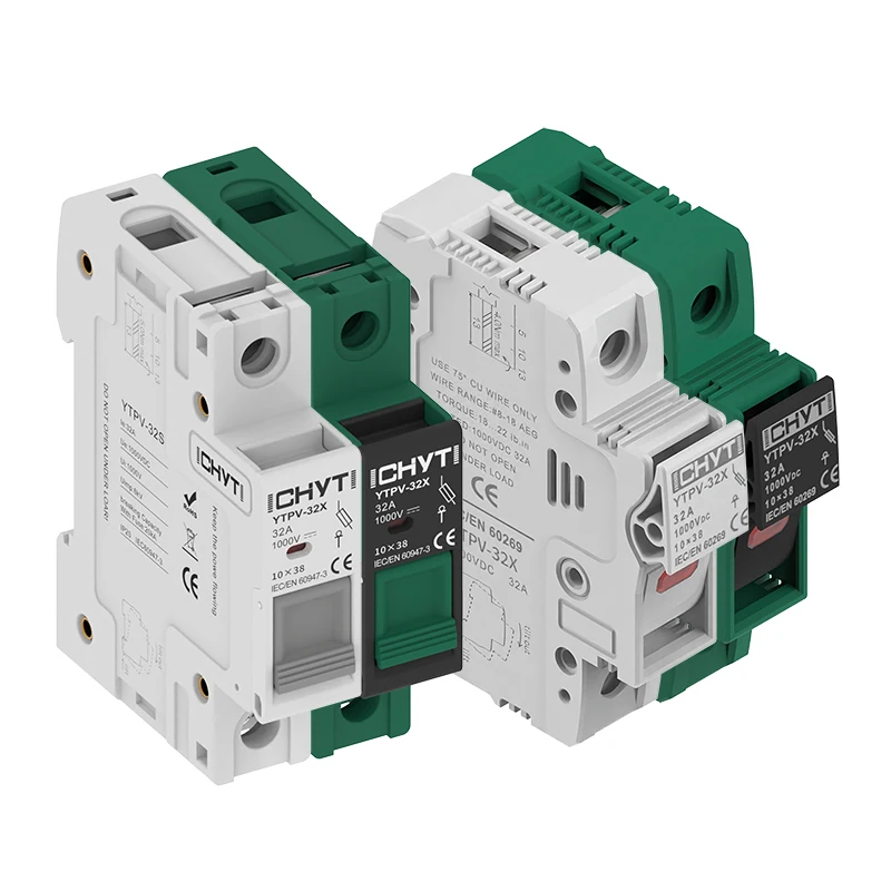 Solar DC Fuses Base 1000V Photovoltaic 10A 15A 20A 25A 30A 32A MAX Fuse Holder Base for Solar System Short Circuit Protection GP