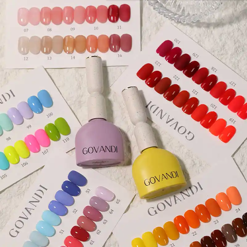 GOVANDI Multicolor 132 colores juego de gel para uñas salón de uñas 2024 nueva gran oferta profesional moda Nail Art gel UV no tóxico al por mayor