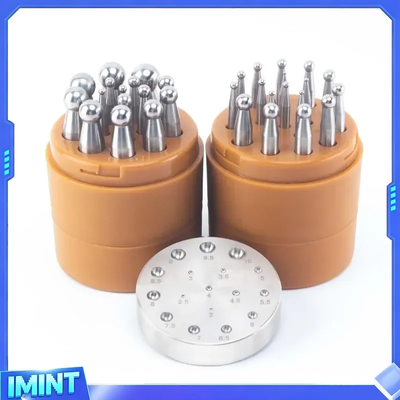 Boasta Premium Dapping Punch Set 15PCS / 17PCS High-Precision Steel Doming Tools for Jewelry Forming & Metalsmith Work