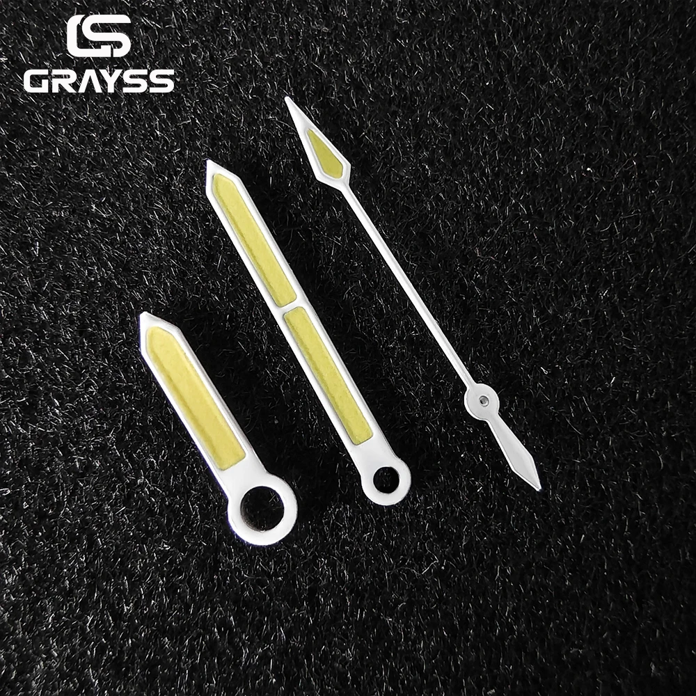 Radiation 50- FATHOS hands Lume Watch Hands for NH35 NH36 NH38 NH70 NH71 NH72 4R35 4R36  watch Accessories  White arrow