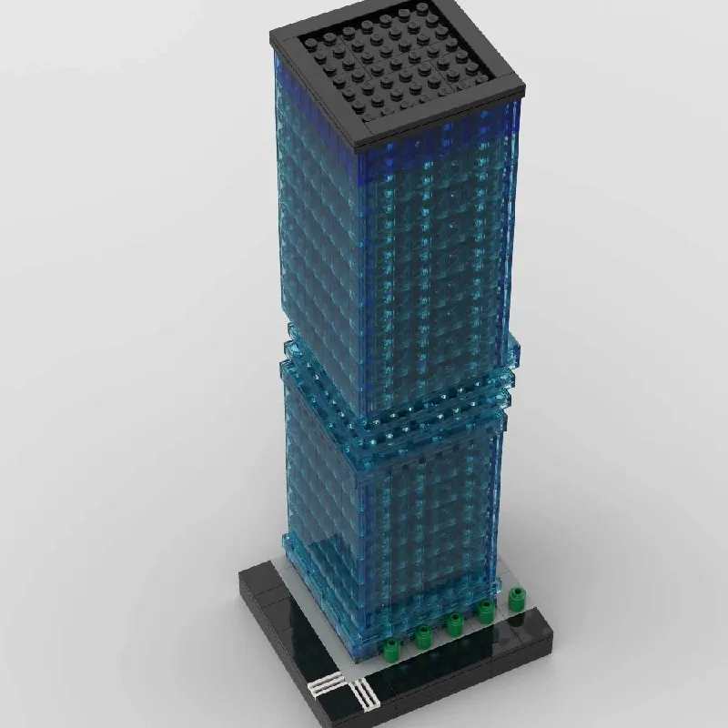مجموعات مباني منزل برج بانوراما، متجر شقة المدينة، مجموعة نماذج كتل المباني المعيارية، هدية للأطفال 1892 قطعة #3