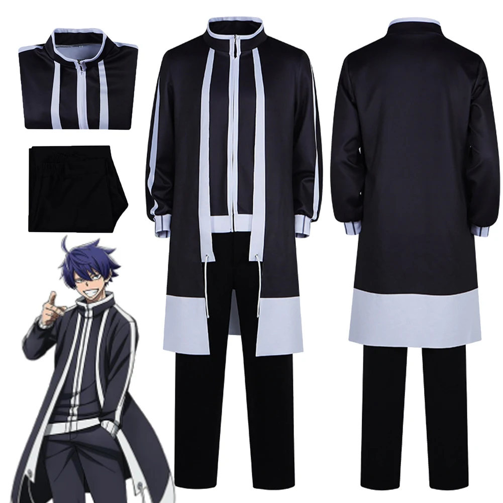 

2025 Anime Tougen Anki Cosplay Ichinose Shiki Coat Pants Costume Halloween Carnival Suit Outfits Roleplay Clothing For Men Male