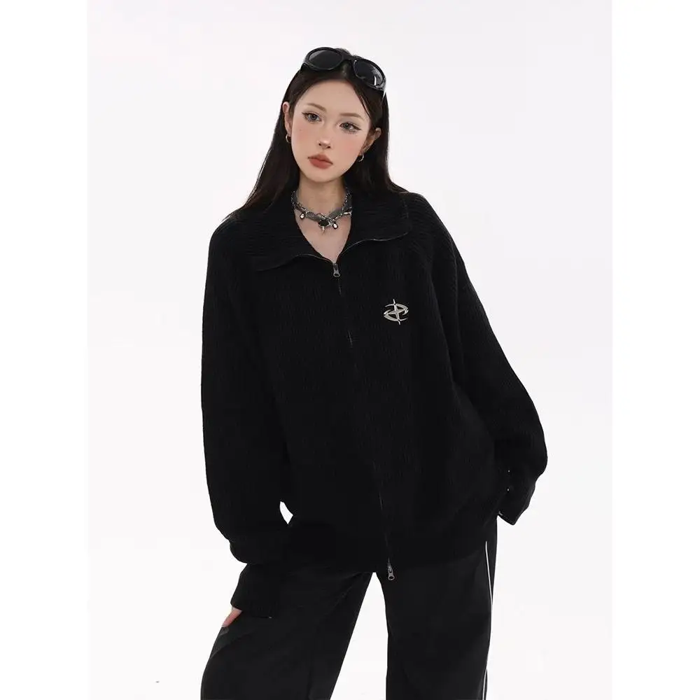 

Американский вязаный свитер с V-Ne, кардиган, мужской цветной повседневный свободный крой, зимняя верхняя одежда, мягкое полиэфирное волокно