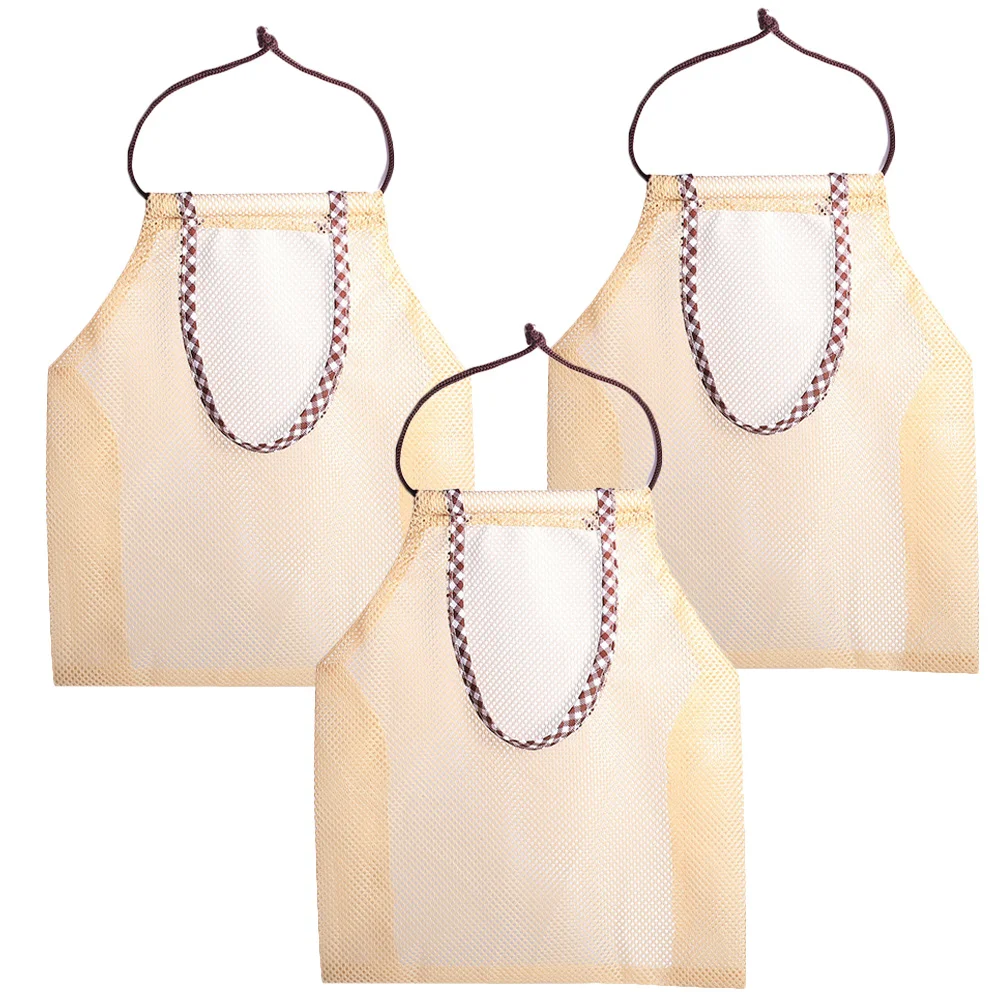

3Pcs Hanging Vegetable Mesh Bags Breathable Storage Organizer Kitchen Fruit Hanging Bag Garlic Onion Mesh Bag Practical